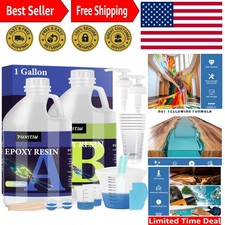 Easy-to-Use 1 Gallon Epoxy Resin - Crystal Clear, Fast Curing, Water Resistant
