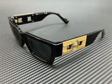 VERSACE VE4459 GB1 87 Black Dark Grey Unisex 54 mm Sunglasses
