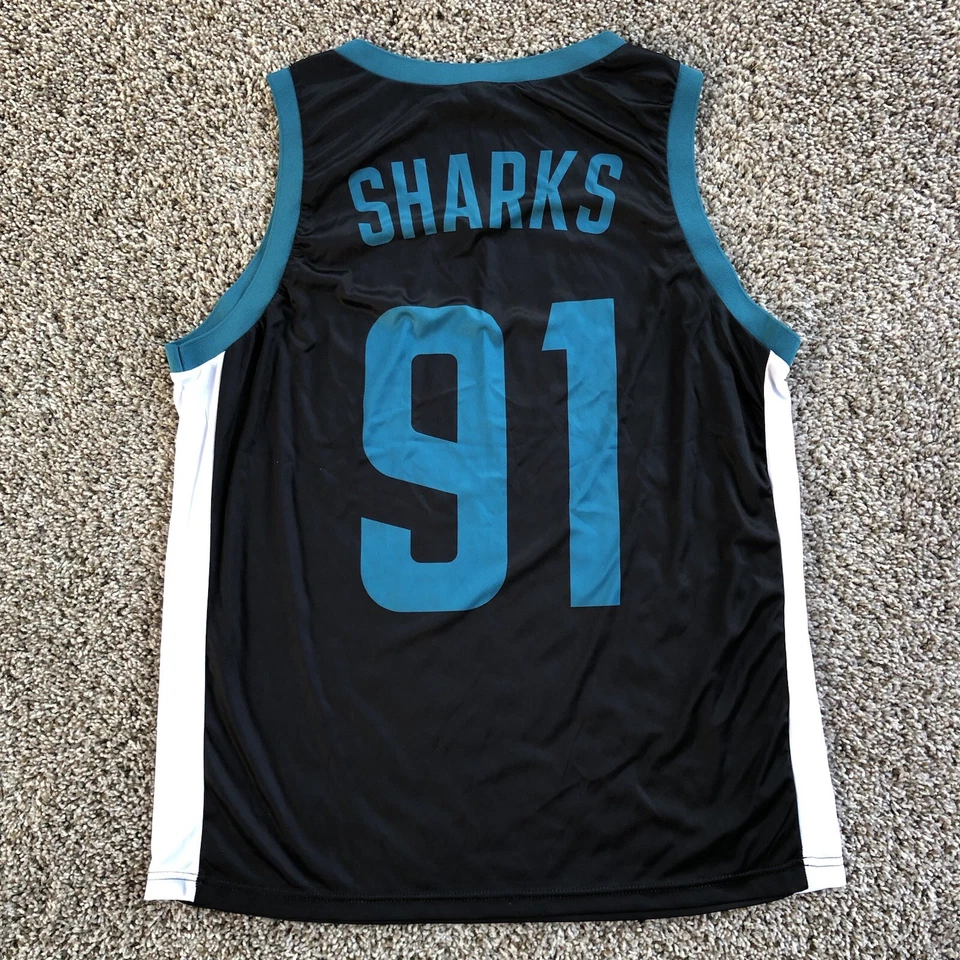 圣何塞鲨鱼勇士队球衣男式XL混搭篮球体育场促销赠品 — 第 4/4 张图片