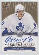 2017 Upper Deck Toronto Maple Leafs Centennial Leaf Marks Nik Antropov Auto 7ci