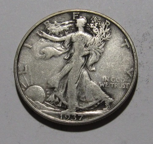 Photo of a 1937-D Walking Liberty Half Dollar from an eBay listing that sold on Jul 19, 2026
