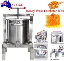 Honey Press Extractor Wax Machine Stainless Steel Honey Press Beeswax Manual 