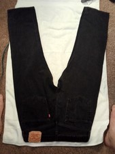 Levi s 501xx Black Jeans Button Fly Vintage Dark Wash Men s 32x30