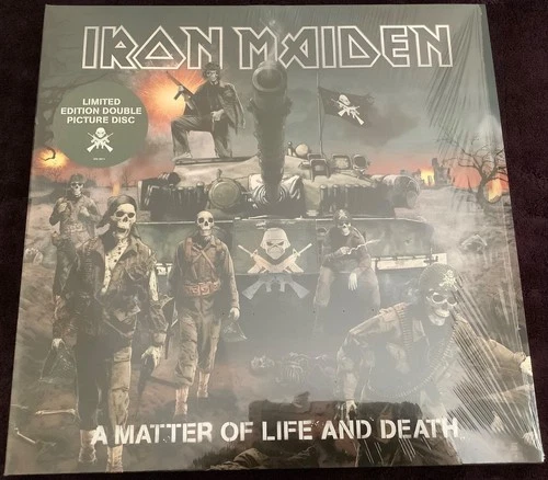 IRON MAIDEN A MATTER OF LIFE OR DEATH 2LP PICTURE DISC UK IMPORT LIM. ETD. METAL