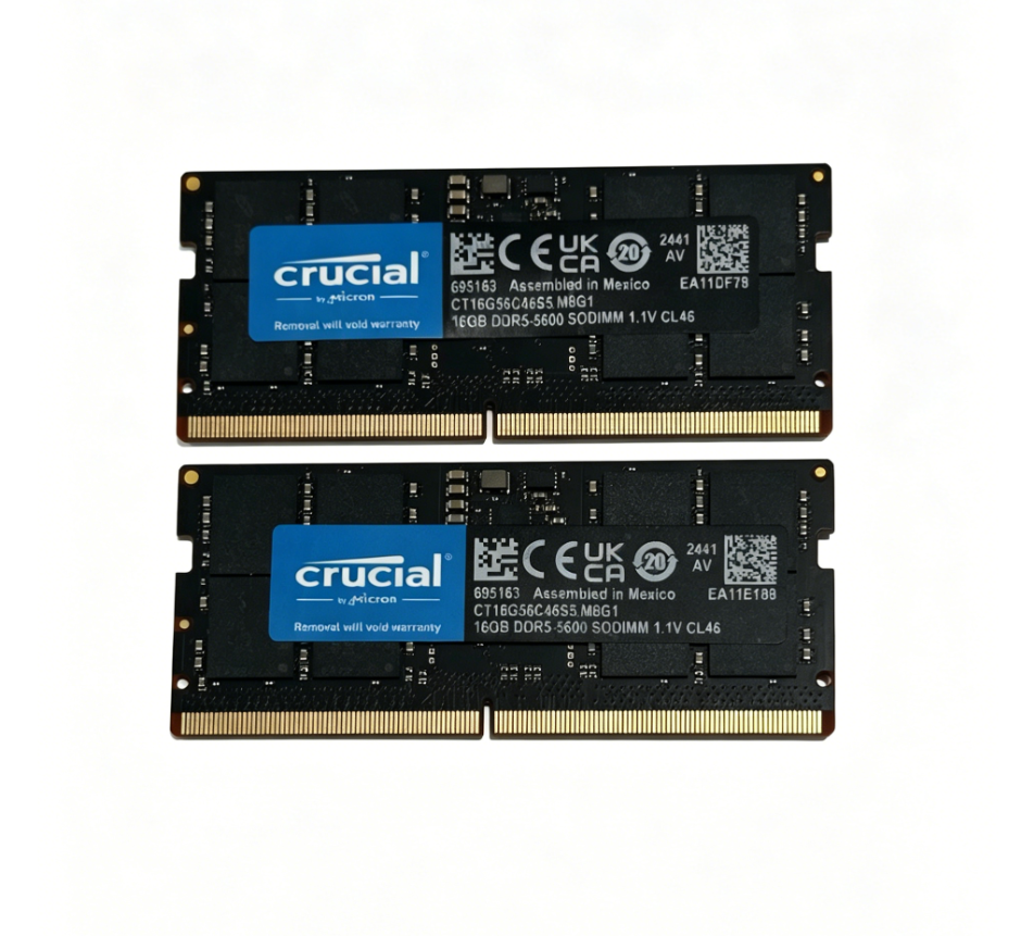 Crucial DDR5 SDRAM SO-DIMM 16GB PC5-4800/5600 CT16G56C46S5 | eBay