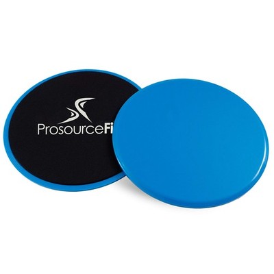 ProsourceFit Core Sliding Exercise Discs, Dual-Sided Sliders for Use on Blue