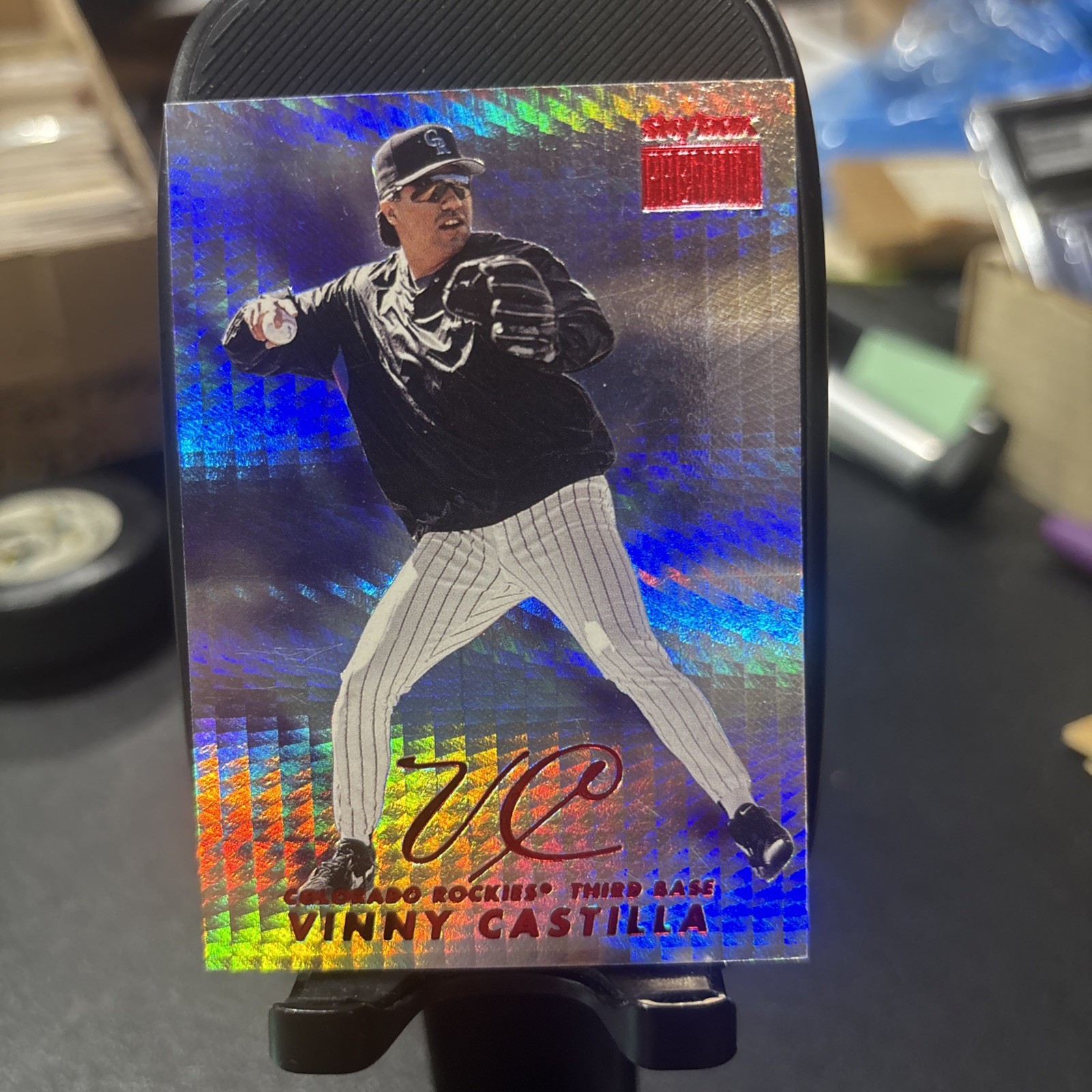 1999 Skybox Premium #51 Vinny Castilla Star Rubies #42/50 SSP Rare Rockies