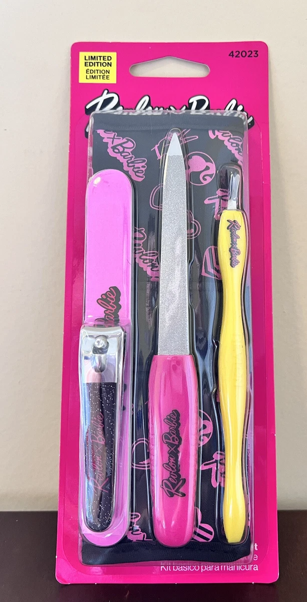 Revlon x Barbie Manicure Essentials Kit, 4 Piece, revlon nail kit