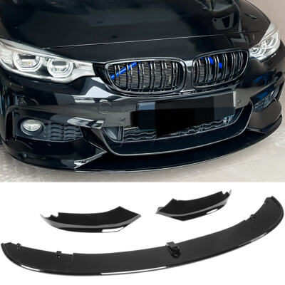 Frontlippe Spoiler Front paßt für BMW 4er F32 F33 F36 Sport Paket Klavierschwarz