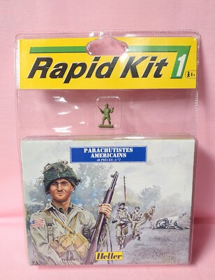 Heller 1/72 PARACHUTISTES AMERICAINS 79651 Rapid Kit 1 Sealed made in France