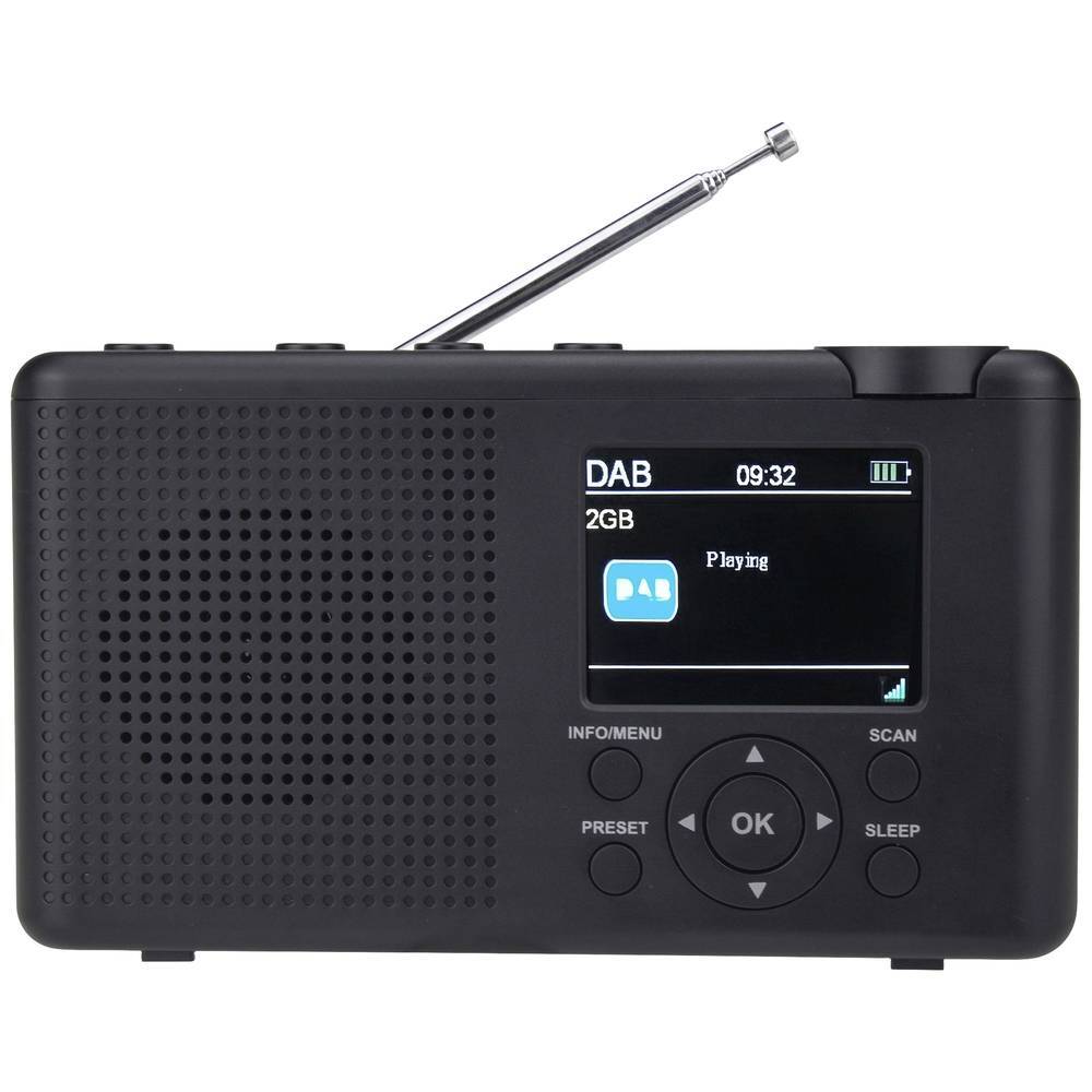 Reflexion TRA23DAB/GR Radio da tavolo DAB+, DAB, FM DAB+, FM ricaricabile
