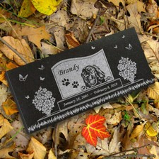 Irish Setter Personalized Dog Memorial - Granite Pet Memorial - 6x12 - Brandy