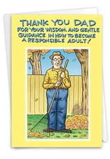 1 Funny Father's Day Card - Thank You Dad Father'S Day Joke Card C1525FDG