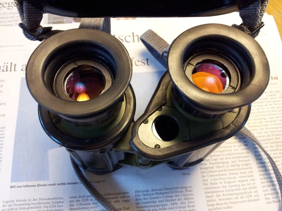 Carl Zeiss Jena EDF 7x40 NVA Fernglas Binoculars Top Angebot - Ohne Strichplatte - Bild 2 von 4