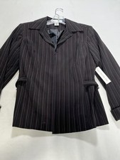 Womens Pursuits Black Pink Pin Stripe Size 8 New