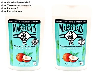 Duschgel Kokos Le Petit Marseillais Kokosnuss Duschcreme 2x 250ml aus Frankreich - Bild 1 von 3