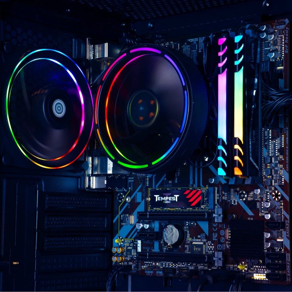 Periphio Terra Gaming PC Ryzen 7 5700G Radeon Vega 8 16GB DDR4 1TB SSD Computer - Image 4 of 4