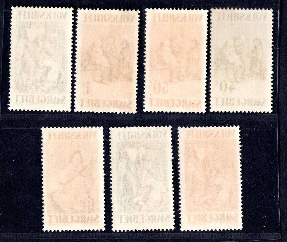 GERMANY SAAR 1929 SCOTT #B16-B22 MINT NEVER HINGED - Image 2 of 2