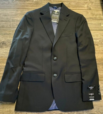 NWT Mens $90 Haggar H26 Black Premium Stretch Slim Fit Signature