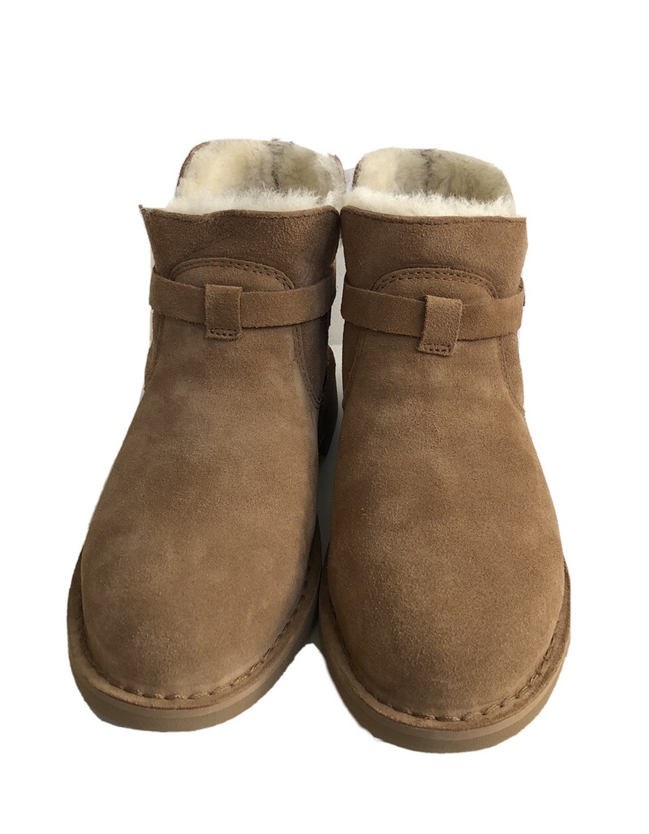 Ugg Shoes Ugg Elisa Bootie UGG ELISA CHESTNUT SUEDE SHEARLING