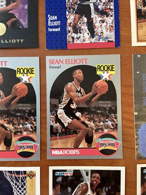 12 VTG Card Lot SEAN ELLIOTT NBA hoops ROOKIE Fleer Topps 12 VTG Card Lot SEAN ELLIOTT NBA hoops ROOKIE Fleer Topps