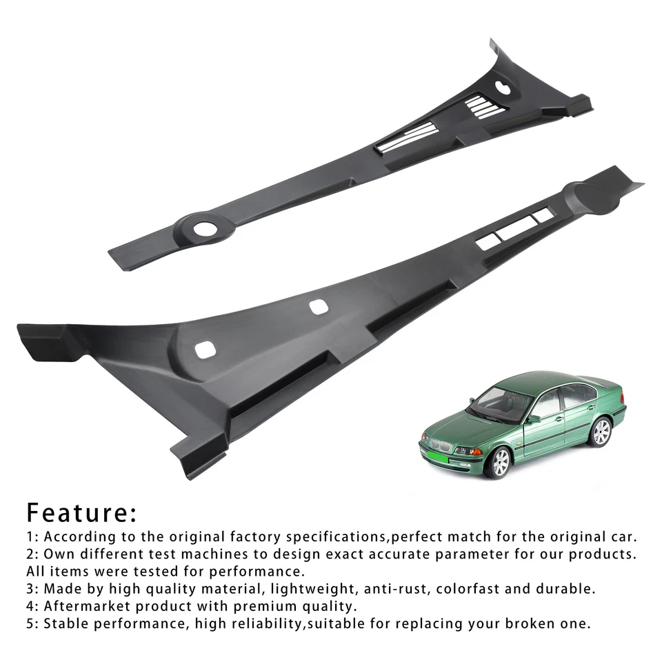 Left+Right Windshield Cowl Cover 51711960843 44 For BMW E36 318i 325i 328i M3 U - Image 2 of 4