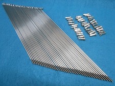 260mm Long 36 Silver Stainless Spokes 12g 2.6mm with Silver brass nipples SAPIM