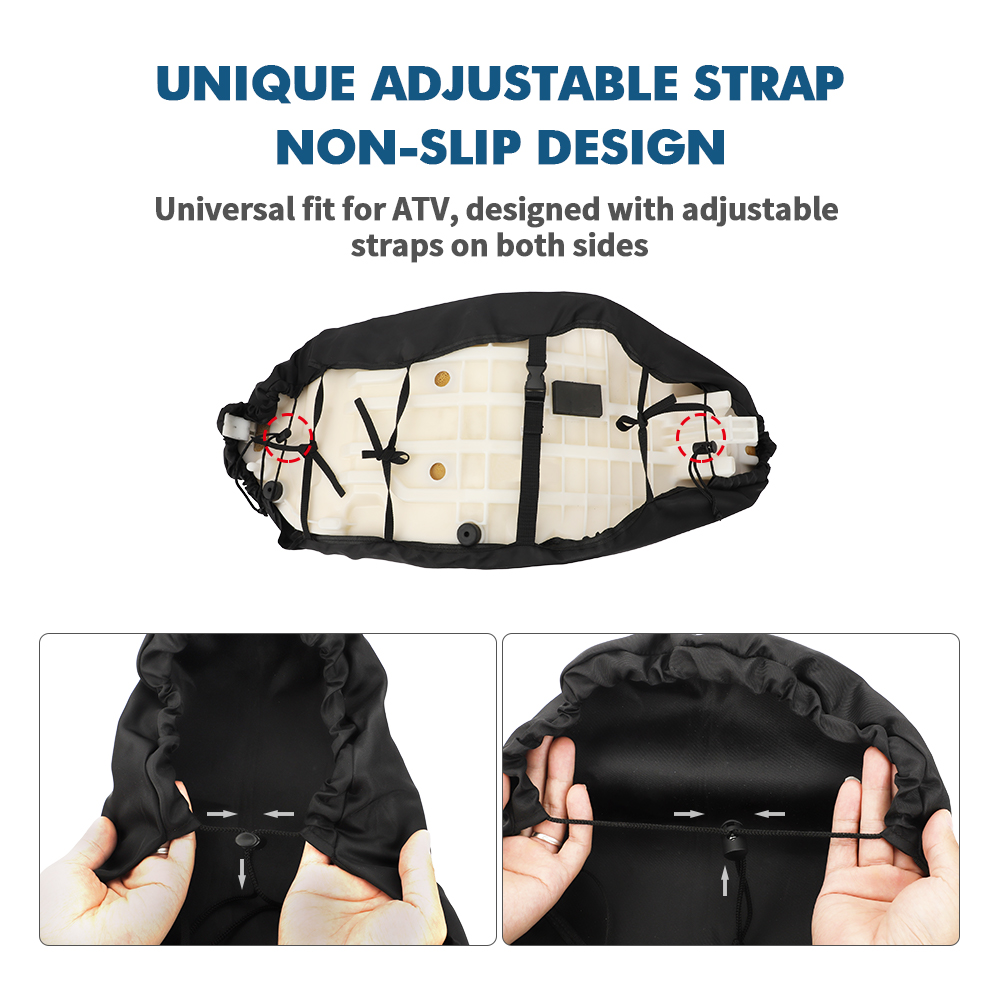 Universal ATV Seat Cover for Polaris Honda Yamaha Kawasaki Arctic Cat