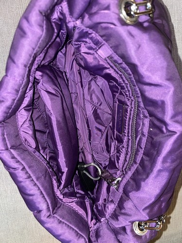 Bolso de Hombro PRADA Púrpura Nylon Cadena Bombardero, Bolso para Llaves y Polvo, BOLSO PRADA Púrpura - Imagen 7 de 13