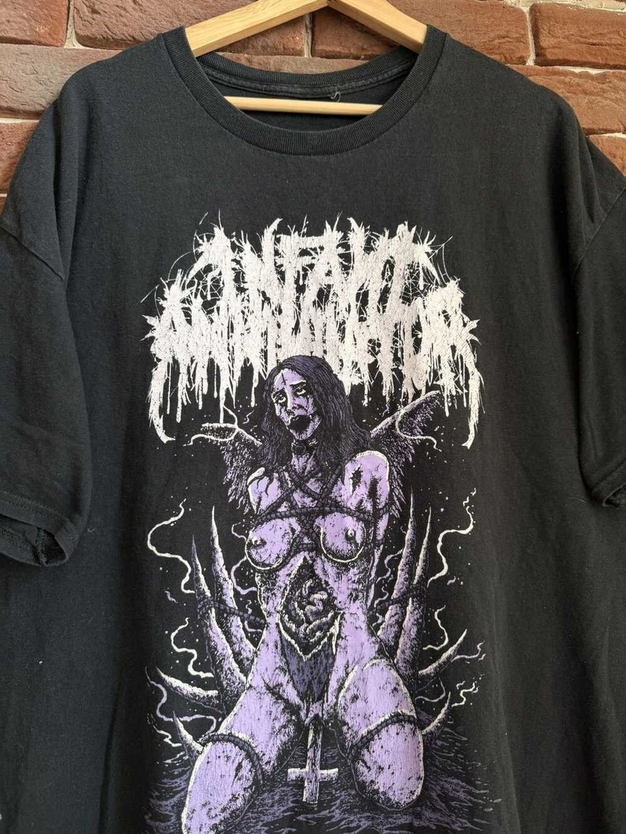 Infant Annihilator Deathcore Metal Band Black T-Shirt Cotton