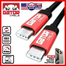 USB-C to USB-C Fast Charger Cable Data PD 30W For iPhone 15 16 17 Plus Pro Max