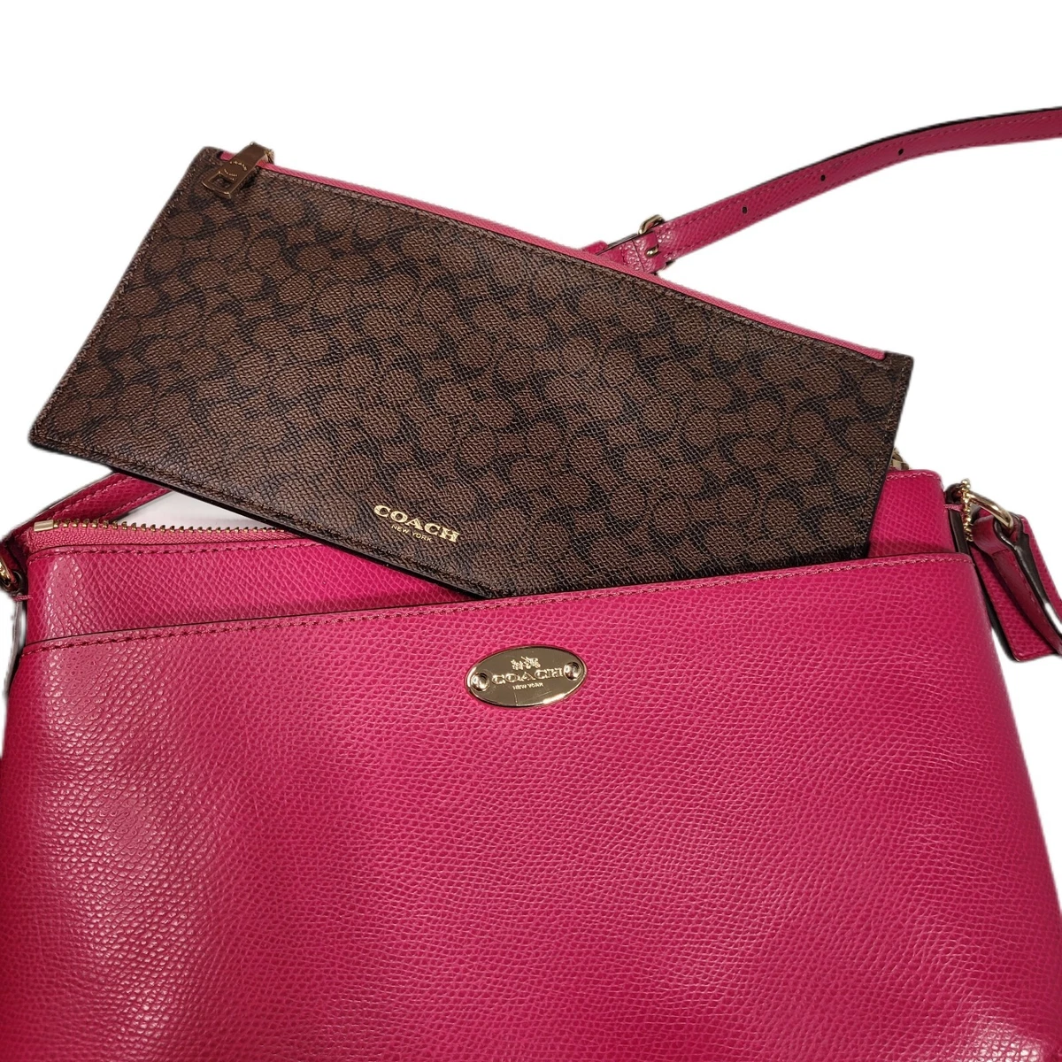 Hot pink coach crossbody purse clearance