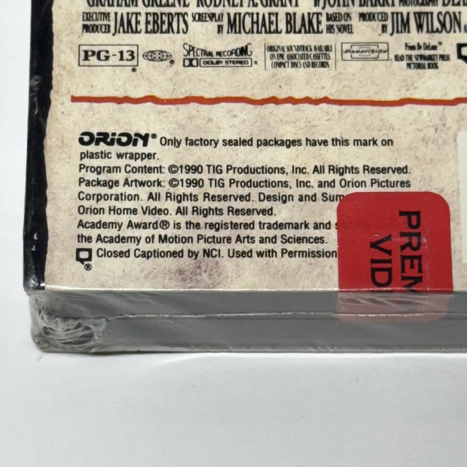 RARE 1990 Dances With Wolves VHS Factory Sealed Orion Watermarks 1st Print DS - Image 2 of 4