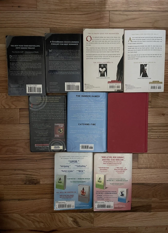The Hunger Games, Fifty Shades Of Grey, The Fallen & More Book Lot - Image 2 of 3