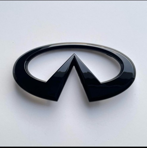 14-24 Q50 Rear Luggage Lid Nameplate Emblem Badge Logo Gloss Black - Bild 1 von 4