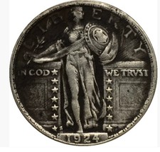 Exceptionally rare--1924-S Standing Liberty Quarter Avidly Pursued Choice