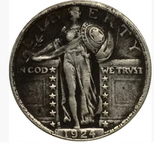 Exceptionally rare--1924-S Standing Liberty Quarter Avidly Pursued Choice