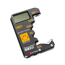 Instant Reading Battery Voltage Tester For 9V Block AA C D Button Cell Slim