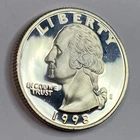 1998-S Washington Quarter- Silver- Choice Gem Proof Luster No Reserve