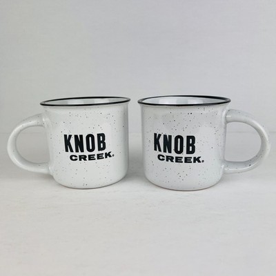 Knob Creek Ceramic Mugs Set of 2 Bourbon Whiskey