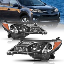 For 2013 2014 2015 Toyota RAV4 Haolgen Headlights Assembly Left+Right Headlamps 