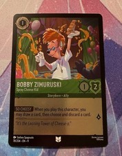 Disney Lorcana Bobby Zimuruski Spray Cheese Kid Uncommon Fabled Cold FOIL