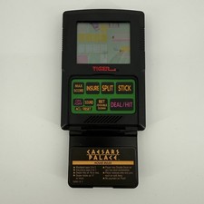 Caesars Palace Blackjack Poker Game 1993 by Tiger - Handheld Electronic Tested