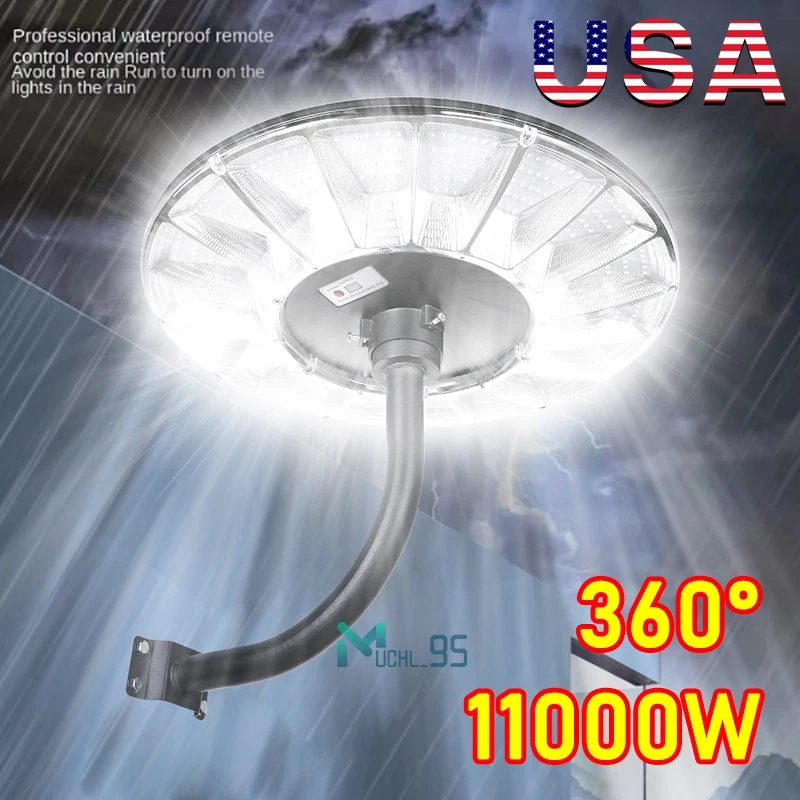 9900000000LM De Redonda Luz LED Lampara Solar Para Patio Exterior Lámparas Calle - Image 4 of 4