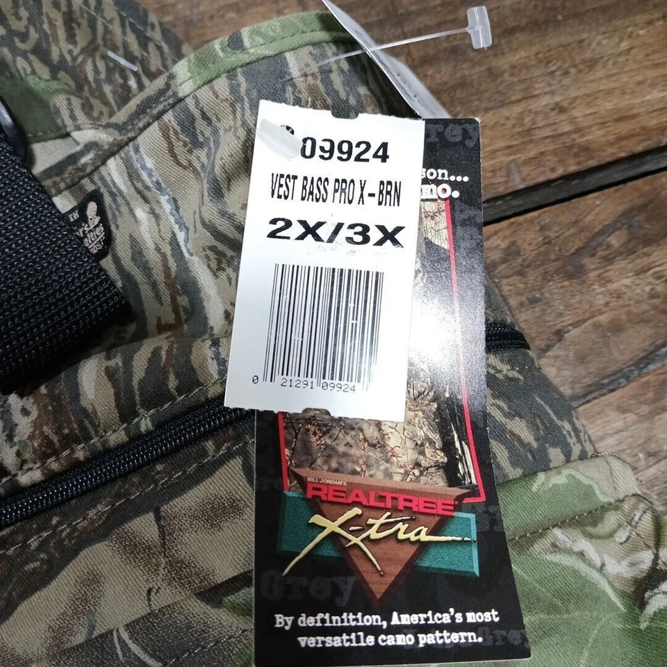 Real Tree Vest 2X/3X Hunting Camo NWT Camouflage Pockets X-Tra Padded Seat - Image 2 of 4