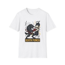 Unisex Softstyle T-Shirt Feral Wolf Fighter Brutalist Skull Punch Rage