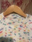baby sweater, 6-12mo, fine Italian wool, multi-colored, buttons at collar — photo 3