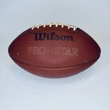 Vintage Wilson Pro Star Cowhide Football - Needs Bladder Will Not Hold Air