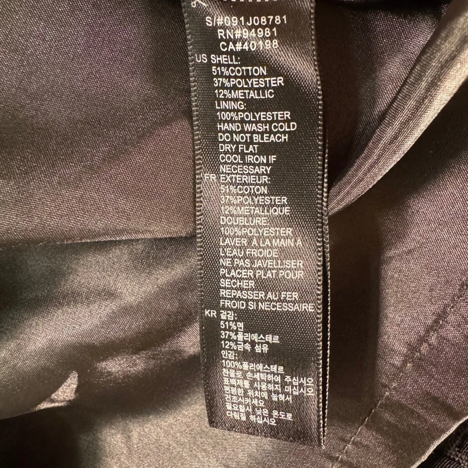 Mini Vestido Negro Metálico Un Hombro Juniors S Fiesta Vacaciones Glamour Foto 4 de 4