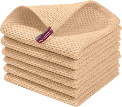 100% Cotton Waffle Weave Kitchen Dish Cloths, Ultra Soft Absorbent Quick Drying 